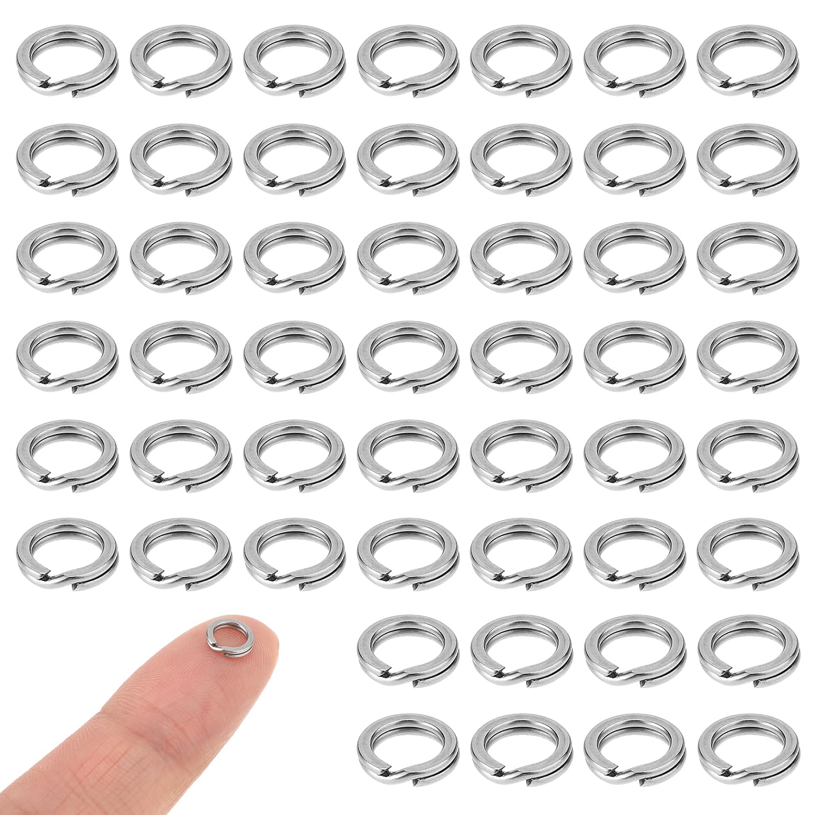 Amazon.com: 50PCS Split Rings, 1/4inch Stainless Steel Keyrings